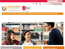 Tablet Screenshot of csmacademy.edu.sg